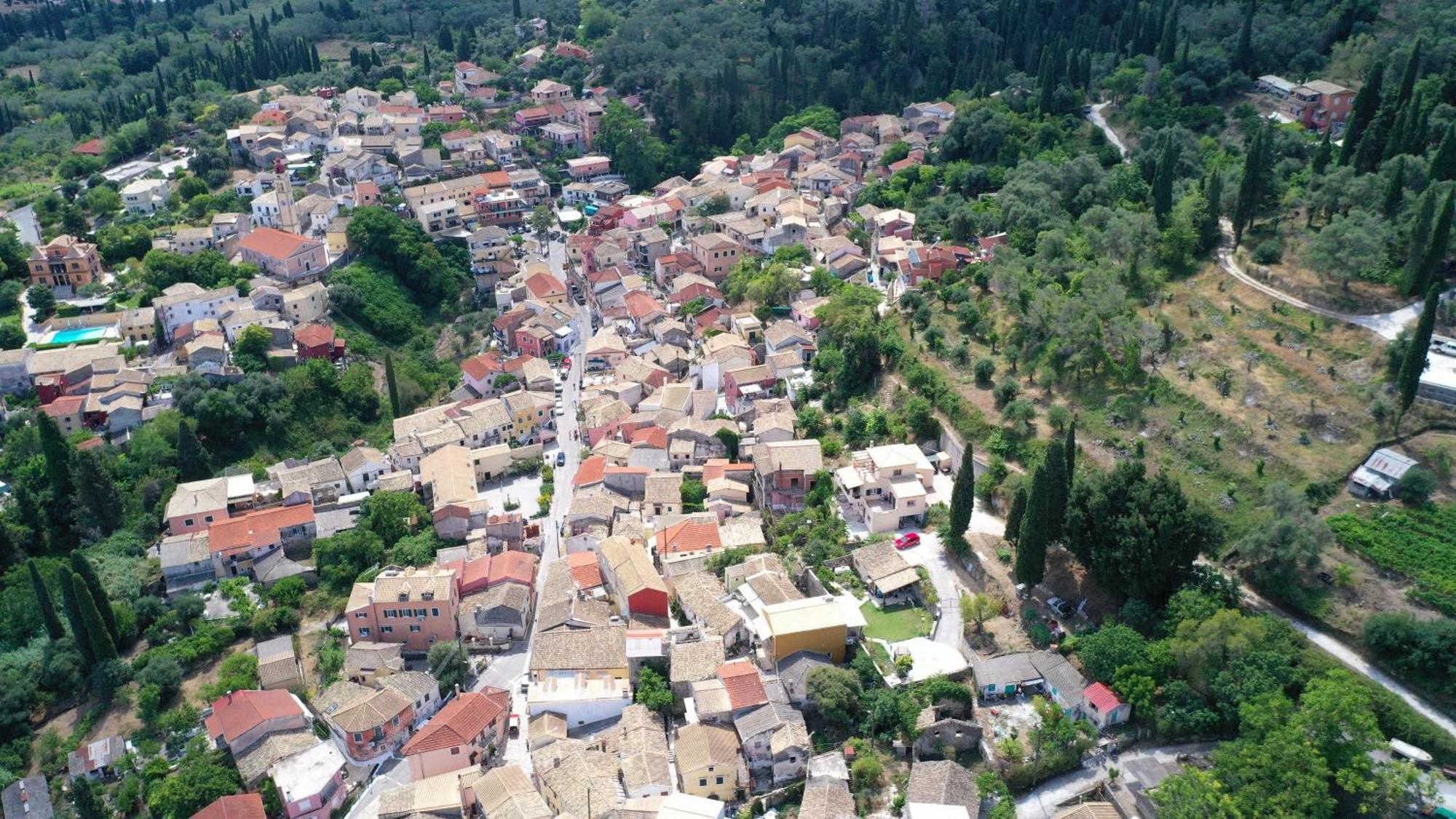 فيلا Siora Nina Charming Stone House Near Agios Gordios Sinarádes المظهر الخارجي الصورة